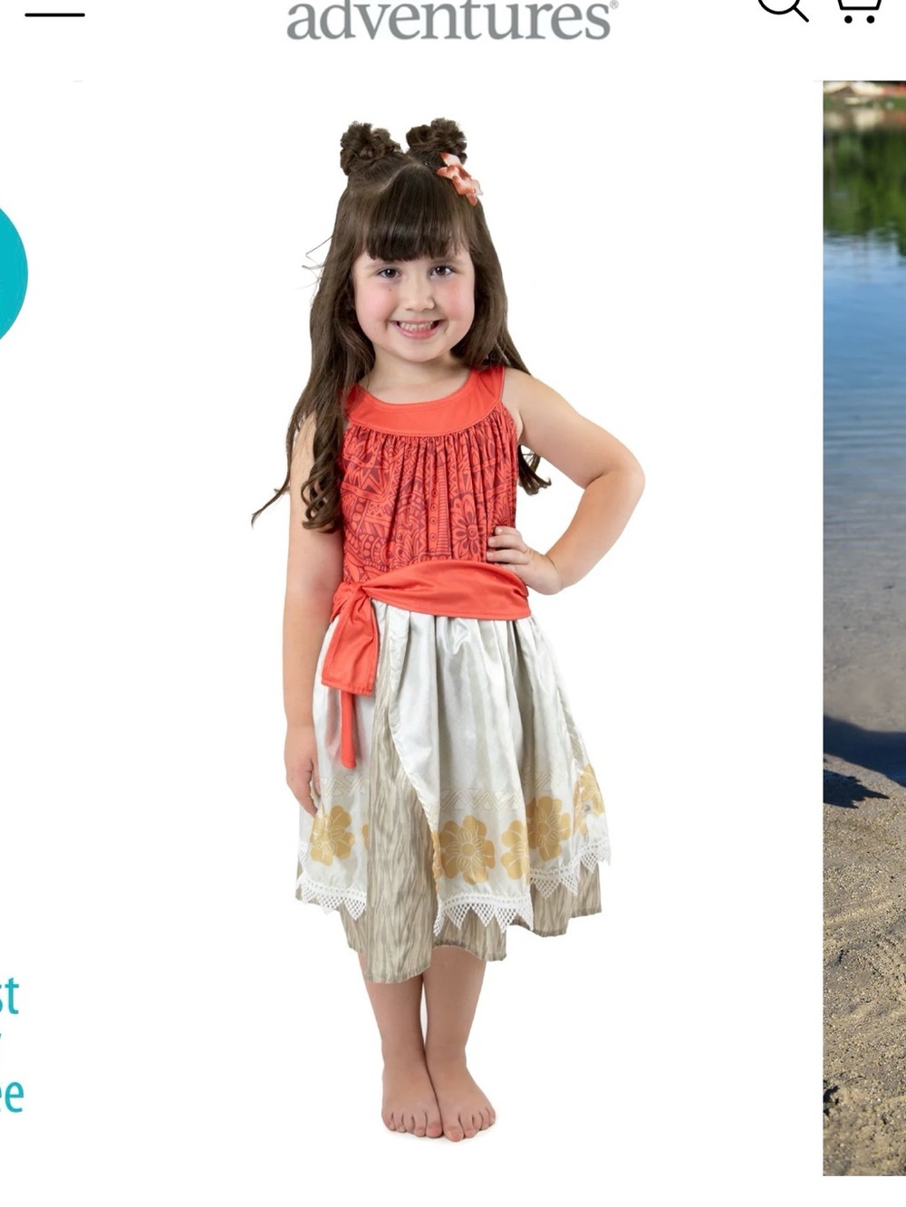 Little Adventures Moana New Never Worn Without Tags - Picture 3 of 3